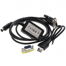 UC-PRG020-12A - Кабель связи для DVP/TP, PC DB9 female - 8-pin mini-DIN male - С ПК, 2м, Delta