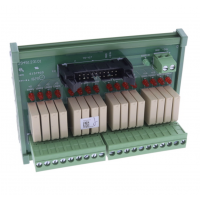 UB-10-OR16A - Клеммный модуль для ЦПУ AS (16 реле - С разъемом IDC-40), Delta