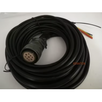 ASD-CAPW1105 - Моторный кабель 5 м (мотор UVW с тормозом) для двигателя с фланцем 100 и 130 мм, для сервоприводов ASDA-A2 1.5 кВт и ниже, Delta