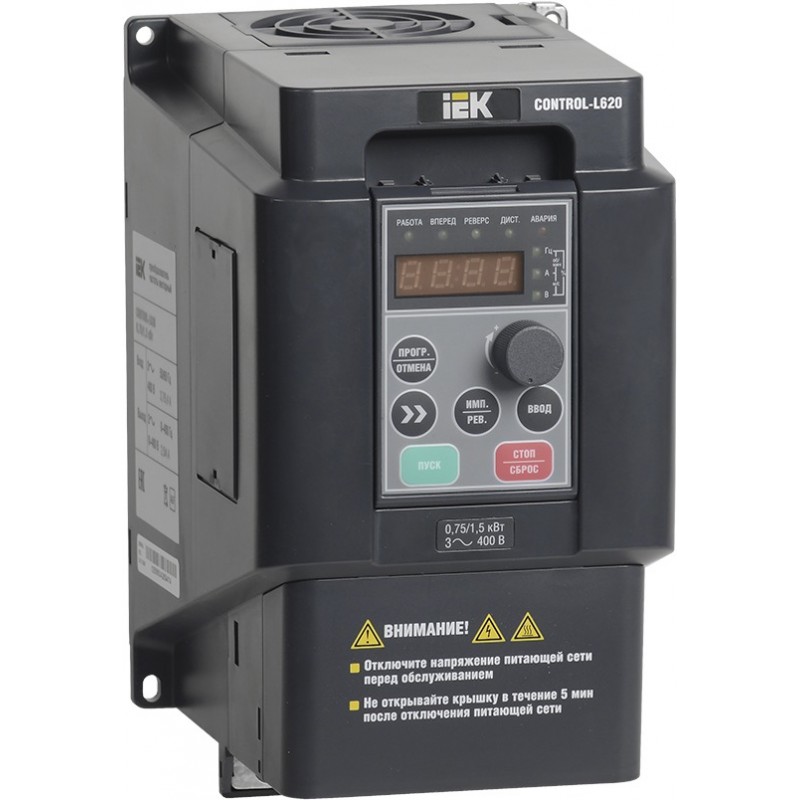(CNT-L620D33V022-004TE) Преобразователь частоты IEK CONTROL-L620, P=2,2 кВт, Uвх=3Фх380В/Uвых=3Фх380В