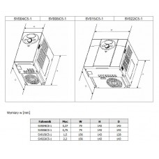 (SV004iC5-1F) Преобразователь частоты LS Industrial System, IC5, P=0,4 кВт, Uвх=1Фх220В/Uвых=3Фх220В