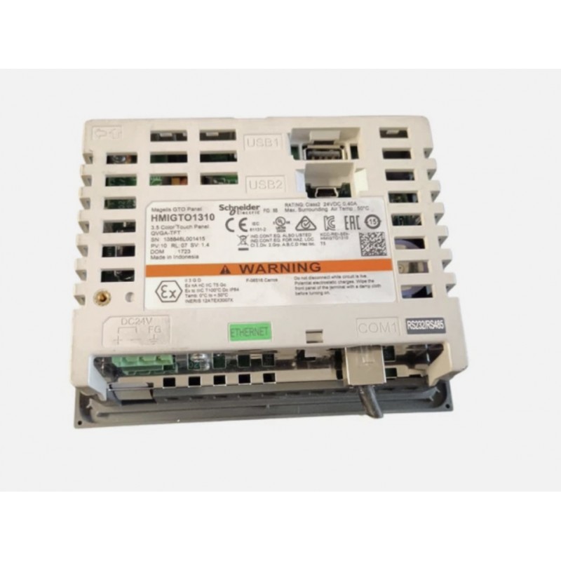 HMIGTO1310 - Сенсорная цветная панель 3.5" 320×240 TFT, 1 RJ45 RS232/485+1 Ethernet TCP/IP, 96Mб/512кБ, Schneider Electric