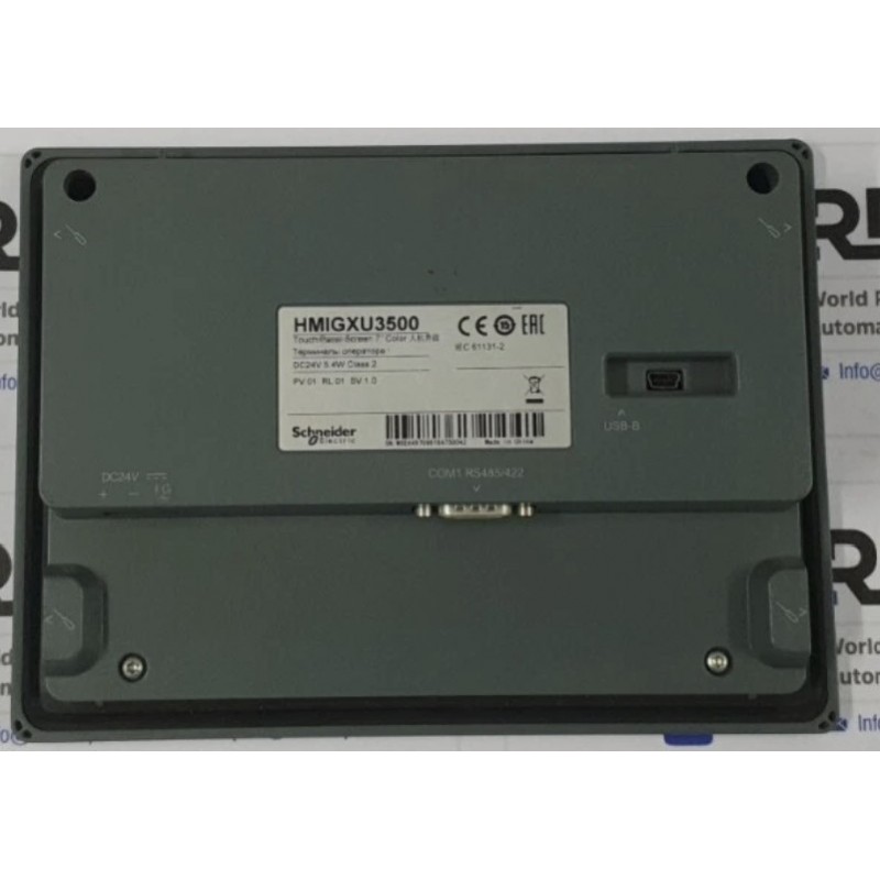HMIGXU3500 - Панель оператора, 7'', SL, 1 COM1 (RS - 422/485) 1 USB mini-B, 32MB/ 128KB, Schneider Electric