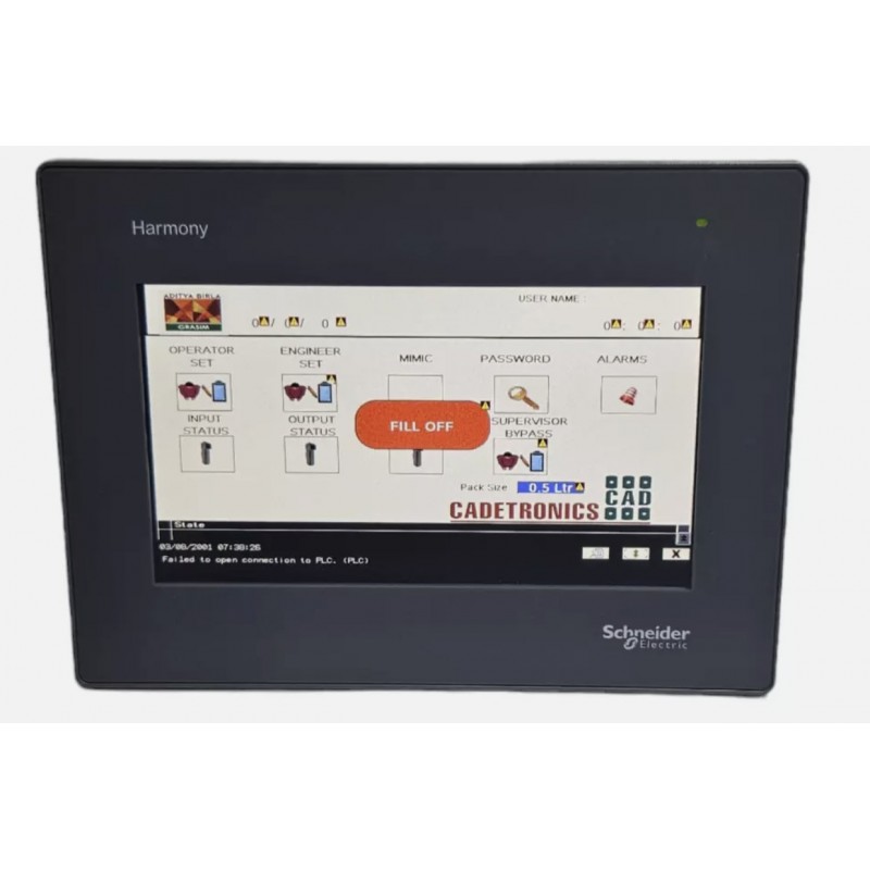 HMIGXU3512 - Панель оператора, 7'', SL, 1 COM1 (RS - 232C) 1 COM2 (RS - 422/485) 1 USB mini-B 1 USB A 1 10/100 Base-Tx, 48MB/ 128KB, Ethernet, Schneider Electric