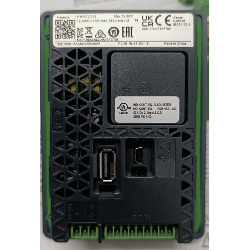 HMISTO705 - Cенсорная панель TFT 4.3'', 1 COM1(RS-232C), 2 USB, 26MB, Schneider Electric