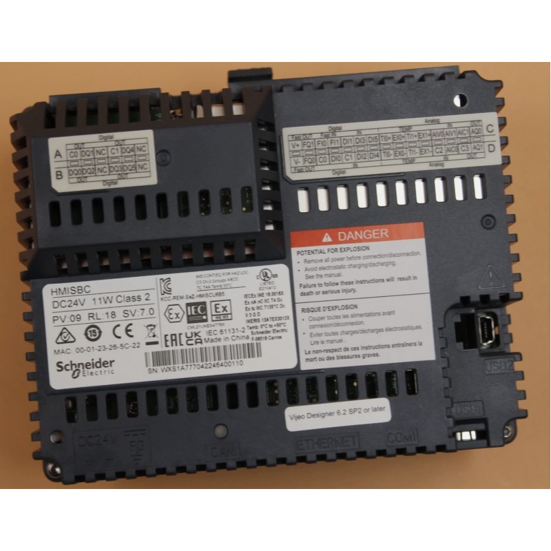 HMISCU6B5 - SE Magelis SCU контроллер с панелью 3.5", 8DI/8DO + 4AI/2AO, Schneider Electric