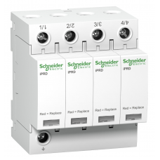 A9L08400 - Ограничитель перенапряжения тип 2+3 (УЗИП) Acti9 iPRD8, 4P, 8 кА, 350 В AC, Schneider Electric