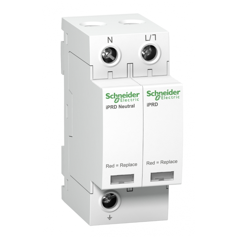 A9L08501 - Ограничитель перенапряжения тип 2+3 (УЗИП) Acti9 iPRD8r, 1P+N, 8 кА, 350 В AC, с дистанционной сигнализацией, Schneider Electric