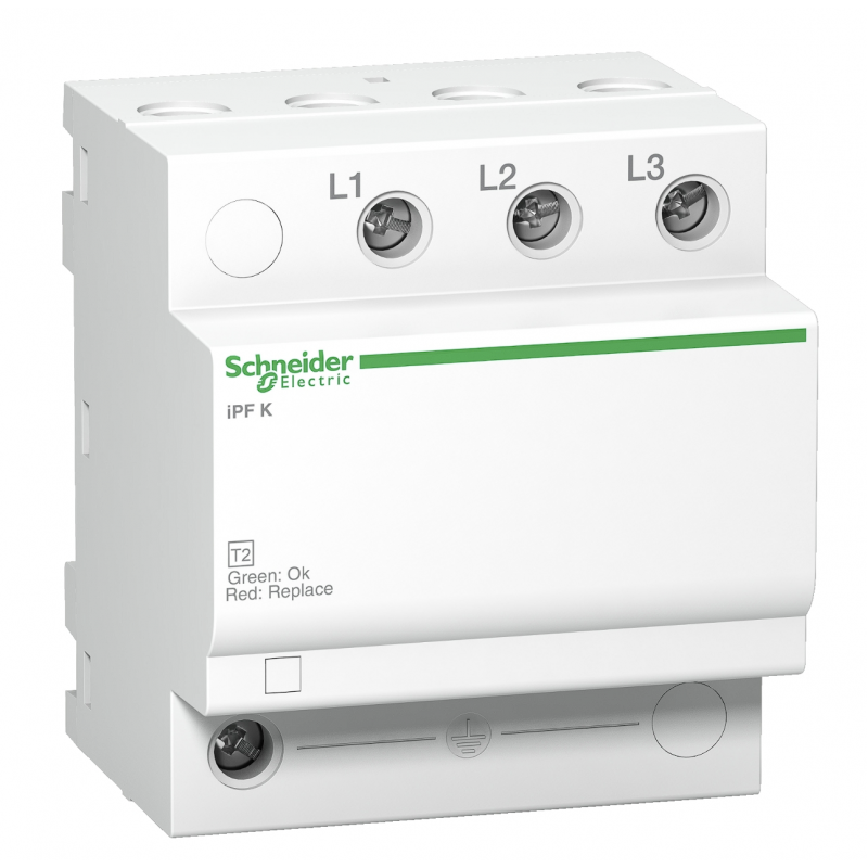 A9L15597 - Ограничитель перенапряжения тип 2 (УЗИП) Acti9 iPF20, 3P, 20 кА, 340 В AC, Schneider Electric