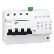 A9L16297 - Ограничитель перенапряжения тип 2 (УЗИП) iQuick PRD20r, 3P+N, 20 кА, 350 В AC, Schneider Electric