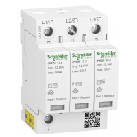 Ограничитель перенапряжения тип 1+2 (УЗИП) Acti9 iPRD1 12.5r, 3P, 50 кА, 350 В AC, Schneider Electric (A9L16382)