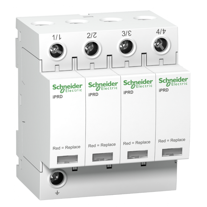 A9L20400 - Ограничитель перенапряжения тип 2 (УЗИП) Acti9 iPRD20, 4P, 20 кА, 350 В AC, Schneider Electric