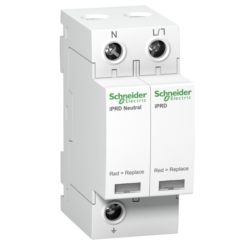 A9L20501 - Ограничитель перенапряжения тип 2 (УЗИП) Acti9 iPRD20r, 1P+N, 20 кА, 350 В AC, Schneider Electric