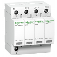 Ограничитель перенапряжения тип 2 (УЗИП) Acti9 iPRD20, 3P+N, 20 кА, 350 В AC, Schneider Electric (A9L20600)