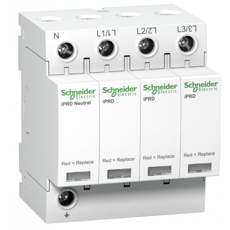A9L20600 - Ограничитель перенапряжения тип 2 (УЗИП) Acti9 iPRD20, 3P+N, 20 кА, 350 В AC, Schneider Electric
