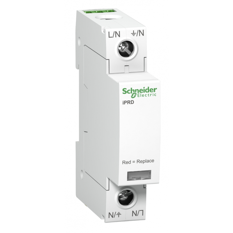 A9L40101 - Ограничитель перенапряжения тип 2 (УЗИП) Acti9 iPRD40r, 1P, 40 кА, 350 В AC, Schneider Electric