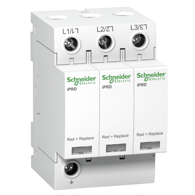 A9L40301 - Ограничитель перенапряжения тип 2 (УЗИП) Acti9 iPRD40r, 3P, 40 кА, 350 В AC, с дистанционной сигнализацией, Schneider Electric