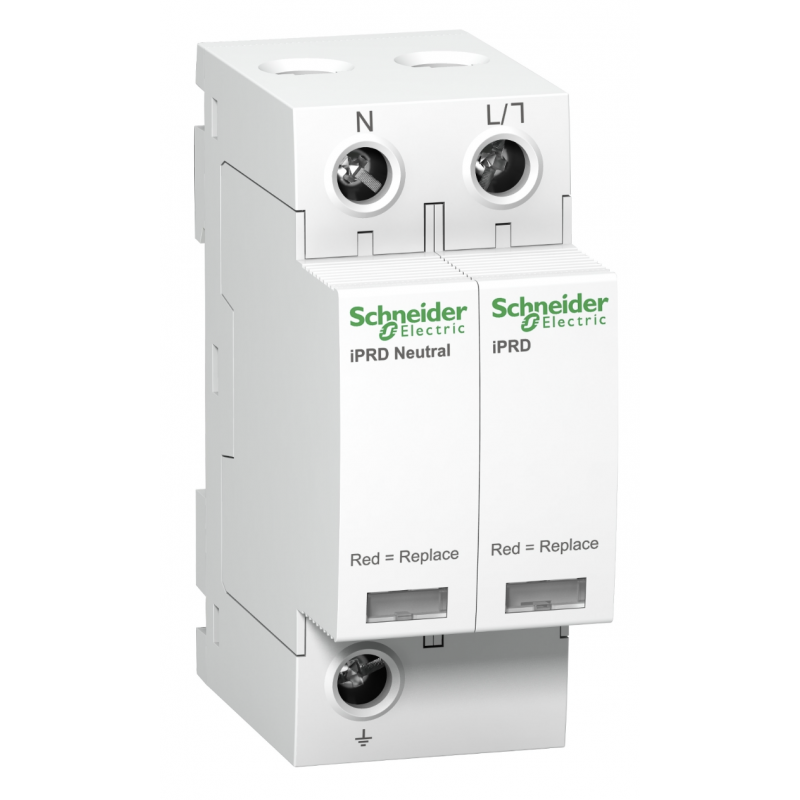 A9L40501 - Ограничитель перенапряжения тип 2 (УЗИП) Acti9 iPRD40r, 1P+N, 40 кА, 350 В AC, с дистанционной сигнализацией, Schneider Electric
