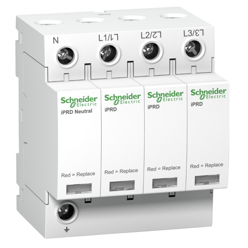 A9L40600 - Ограничитель перенапряжения тип 2 (УЗИП) Acti9 iPRD40, 3P+N, 40 кА, 350 В AC, Schneider Electric