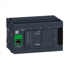 TM241CE24U - Контроллер M241 14DI/10DO (PNP), 24V DC, 2RS485, 1Ethernet, Schneider Electric