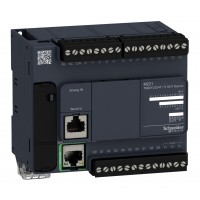 TM221CE24T - Контроллер M221 24 ВХ/ВЫХ ТРАНЗ 1RS485 1ETH, Schneider Electric