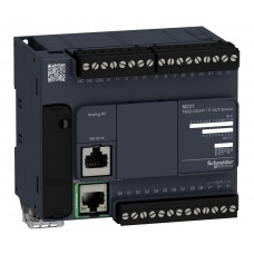 TM221CE24T - Контроллер M221 24 ВХ/ВЫХ ТРАНЗ 1RS485 1ETH, Schneider Electric