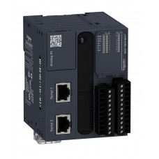 TM221M16T - Контроллер M221B 16 ВХ/ВЫХ ТРАНЗ 1RS485, Schneider Electric