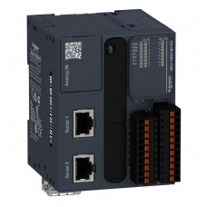 TM221M16TG - Контроллер M221B ПРУЖ 16 ВХ/ВЫХ ТРАНЗ 1RS485, Schneider Electric