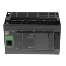 TM241CE24T - Контроллер M241 14DI/10DO (PNP), 24V DC, 2RS485, 1Ethernet, Schneider Electric
