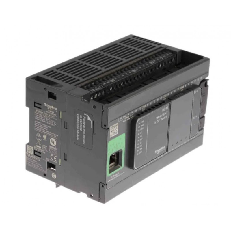 TM241CE24R - Контроллер M241 14DI/4DO (PNP)/ 6RO (Relay), 100-240V AC, 2RS485, 1Ethernet , Schneider Electric