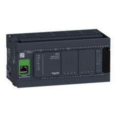 TM241CE40T - Контроллер M241 24DI/16DO (PNP), 24V DC, 2RS485, 1Ethernet, Schneider Electric