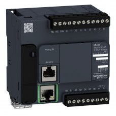 TM221CE16T - Контроллер M221 16 ВХ/ВЫХ ТРАНЗ 1RS485 1ETH, Schneider Electric