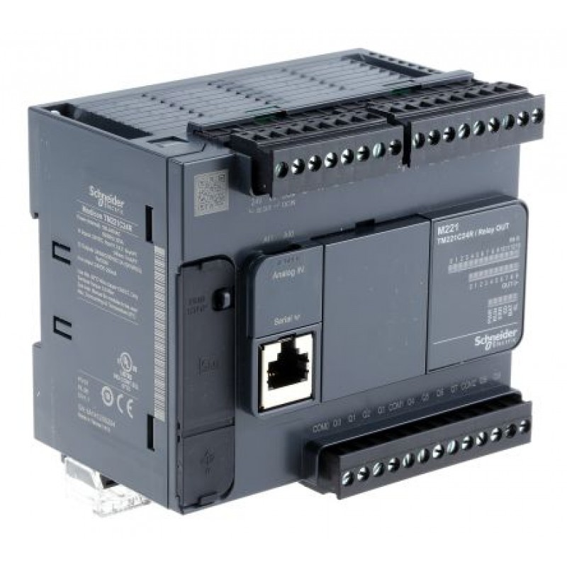 TM221C24R - Контроллер M221 24 ВХ/ВЫХ РЕЛЕ 1RS485, Schneider Electric