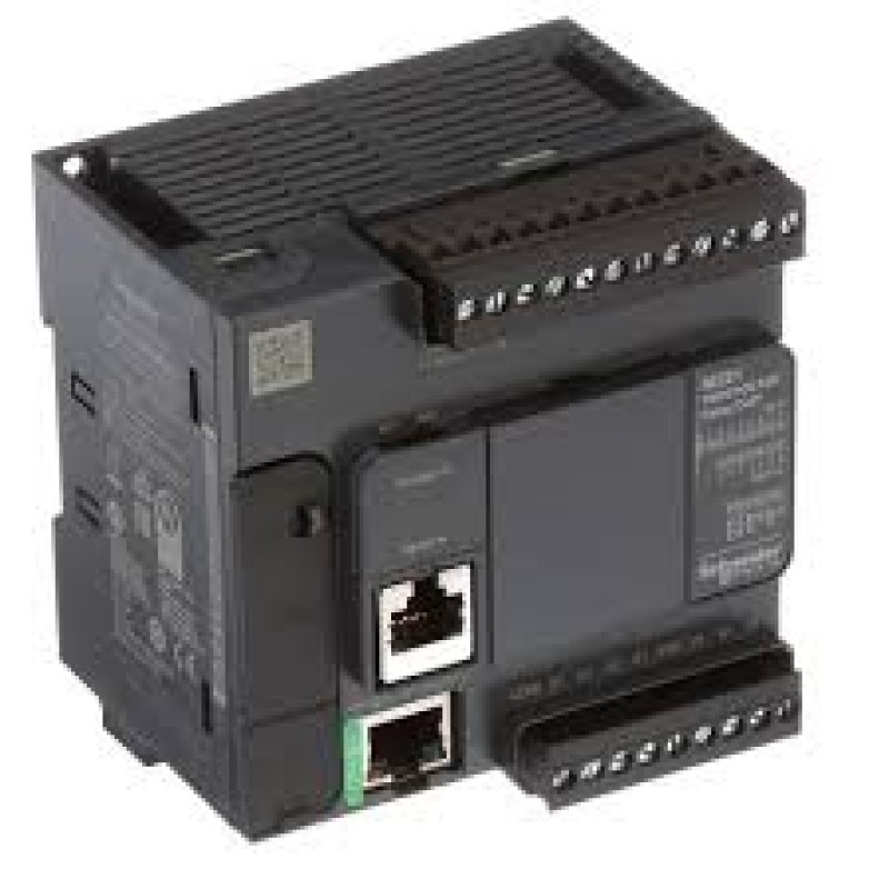 TM221CE16R - Контроллер M221 16 ВХ/ВЫХ РЕЛЕ 1RS485 1ETH, Schneider Electric