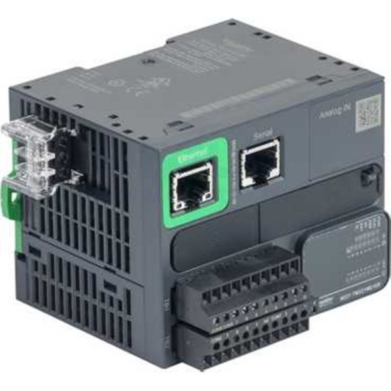 TM221ME16T - Контроллер M221B 16 ВХ/ВЫХ ТРАНЗ 1RS485 1ETH, Schneider Electric