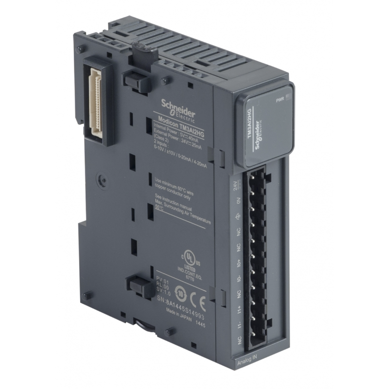 TM3AI2HG - Модуль аналогового ввода 2AI для Modicon M2Х1, Пруж, Schneider Electric TM3AI2HG - Модуль аналогового ввода 2AI для Modicon M2Х1, Пруж, Schneider Electric