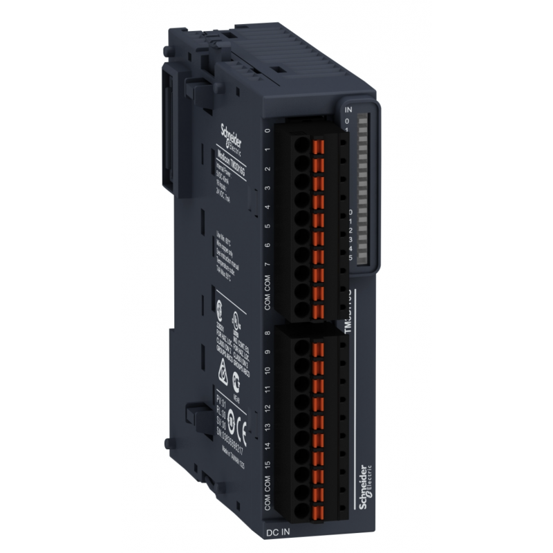 TM3DI16G - Модуль дискретного ввода 16DI для Modicon M2Х1 (24V DC) Пруж., Schneider Electric