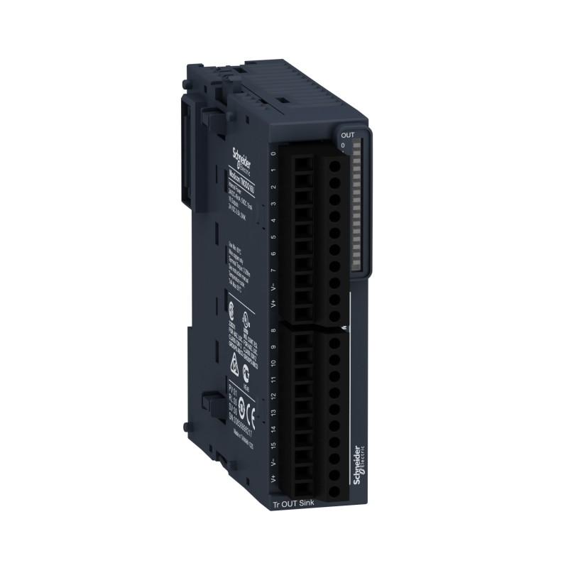 TM3DQ16U - Модуль дискретного вывода 16DO (NPN) для Modicon M2Х1, Schneider Electric