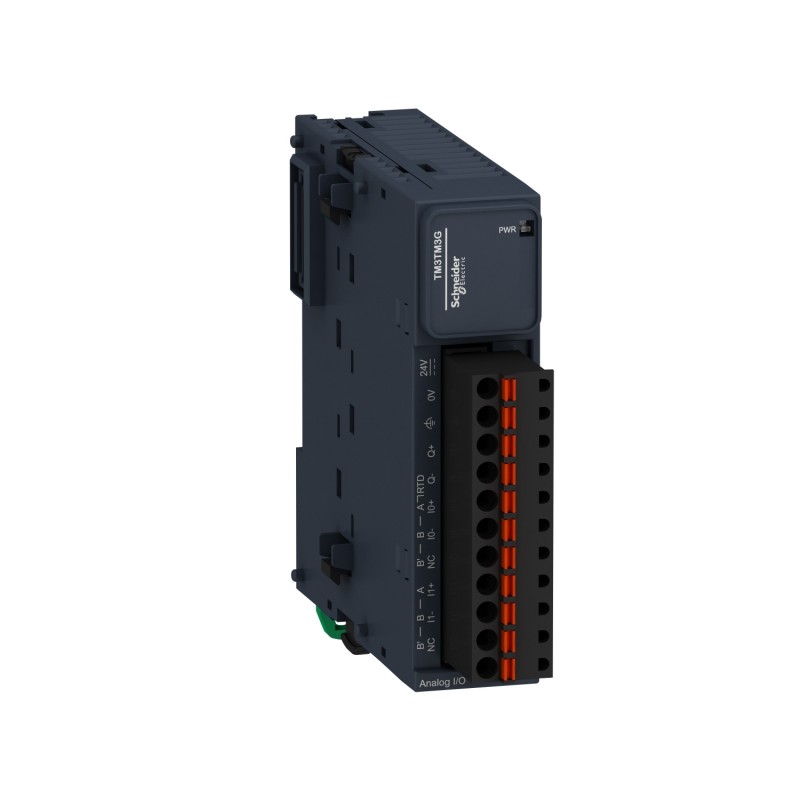 TM3TM3G - Модуль 2 температурных ввода  и 1 аналоговый вывод для Modicon M2X1 Пруж, Schneider Electric