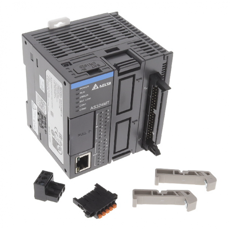 AS324MT-A - Процессорный модуль AS 12DI/12DO, MIL connector 24, 24V DC, USB, RS-485*2, Ethernet, Delta