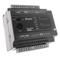 DVP16ES200T - Процессорный модуль DVP-ES2 8DI/8DO (NPN), 100-240V AC, RS-232 и 2xRS-485, Delta