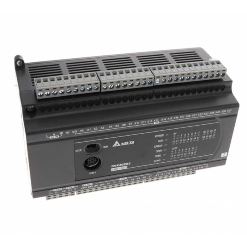 DVP40ES200T - Процессорный модуль DVP-ES2 24DI/16DO (NPN), 100-240V AC, RS-232 и 2xRS-485, Delta