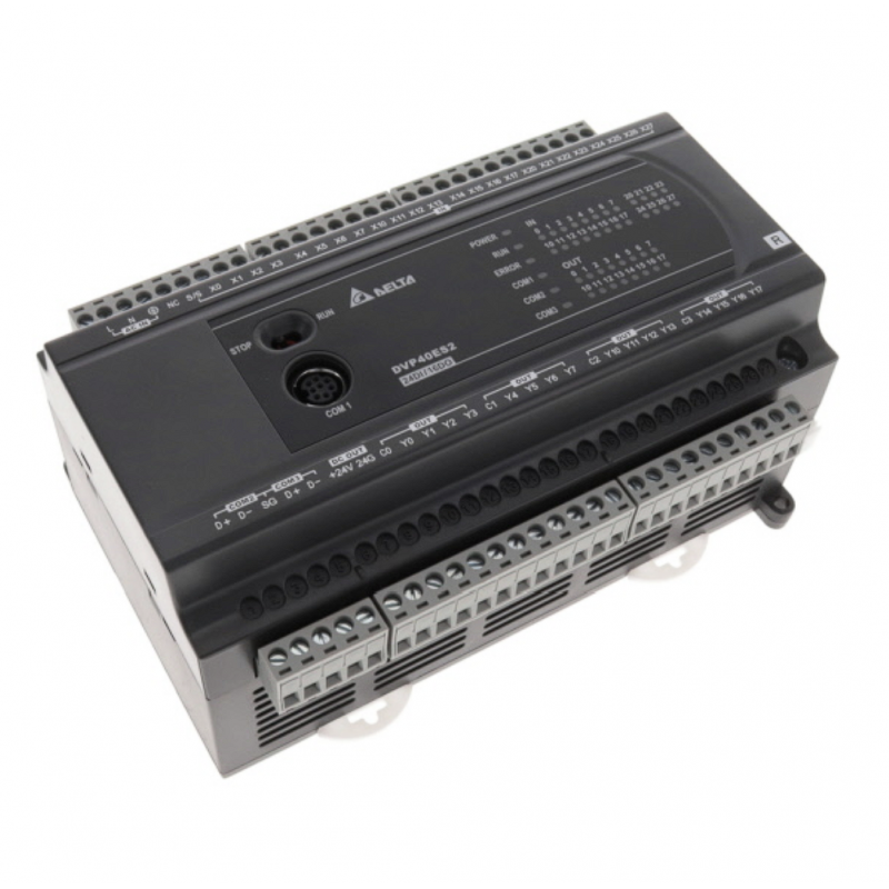 DVP40ES200R - Процессорный модуль DVP-ES2 24DI/16RO (Relay), 100-240V AC, RS-232 и 2xRS-485, Delta