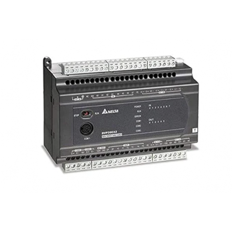 DVP24ES200T - Процессорный модуль DVP-ES2 16DI/8DO (NPN), 100-240V AC, RS-232 и 2xRS-485, Delta