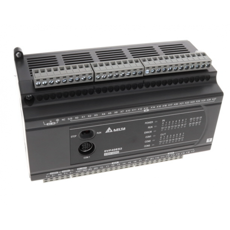 DVP40ES200TE - Процессорный модуль DVP-ES2 24DI/16DO (NPN), 100-240V AC, RS-232 и RS-485 Ethernet, Delta