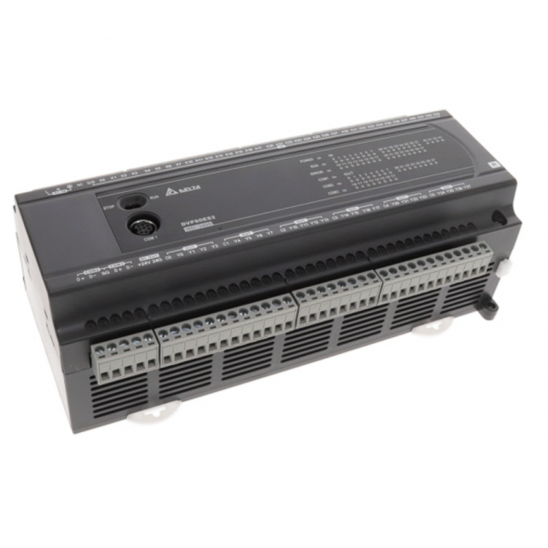 (DVP60ES200RE) Базовый модуль серии DVP-ES2, Uпит=100~240 В AC, 60 ВХ/ВЫХ, 36DI/24DO (Relay), RS-232 и RS-485 Ethernet, Delta Electronics