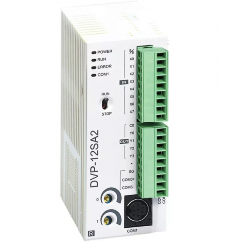 DVP12SA211T - Процессорный модуль DVP-SA2 8DI/4DO (NPN), 24V DC, RS-232 и 2xRS-485, Delta