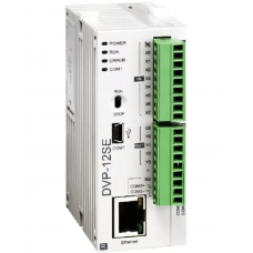 DVP12SE11R - Процессорный модуль DVP-SE 8DI/4RO (Relay), 24V DC, 2xRS-485 Ethernet, Delta