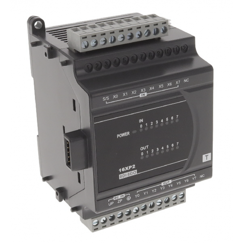 DVP16XP211T - Модуль дискретных входов/выходов 8DI/8DO (NPN) для DVP-ES2/EX2, 24V DC, Delta