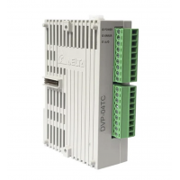 DVP04TC-S - Модуль измерения температуры для DVP-S**: 4 термопары K/J, 14bit (0.1°C), RS-485, 24V DC, Delta